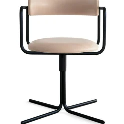 FF Swivel Chair, Liquorice Loop / Chrome