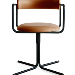 FF Swivel Chair, Liquorice Loop / Chrome