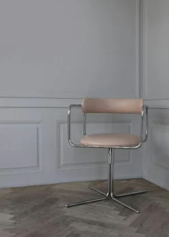 FF Swivel Chair, Liquorice Loop / Chrome