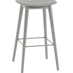 Fiber Bar Stool Wood 75 cm, Natural White / Oak