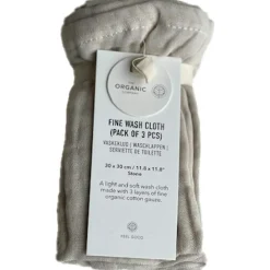 Fine Face Towels 30x30 cm 3-pack, Clay