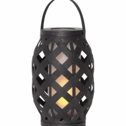Flame Lantern 23 cm, Black