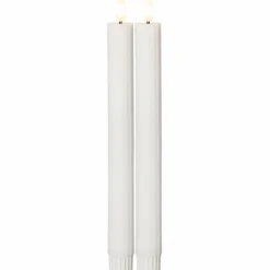 Flamme Antique Candle 2-pack LED, White