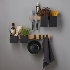 Flex Hooks 2-pack For Magnetic Shelf, Black