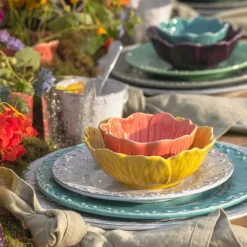 Flora Dessert Plate 23 cm, Blue