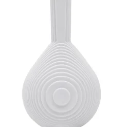 Flow Vase White, Teardrop