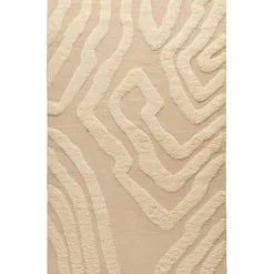 Flow Wool Rug 250x350 cm, Beige