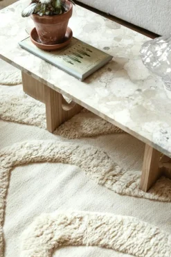 Flow Wool Rug 250x350 cm, Beige