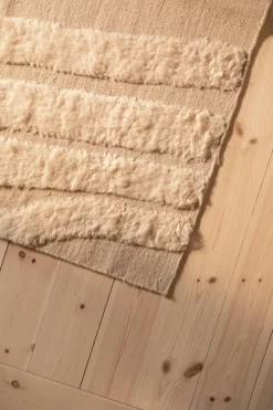 Flow Wool Rug 250x350 cm, Beige