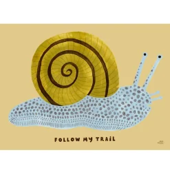 Follow My Trail Poster 50x70 cm