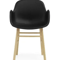 Form Armchair, Ultra Leather 41599 / Black Steel