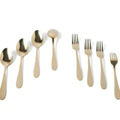 Frost Dessert Cutlery / Starter Cutlery 8 Pieces, Chrome