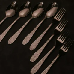 Frost Dessert Cutlery / Starter Cutlery 8 Pieces, Chrome