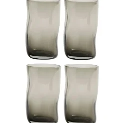 Furo Drinking Glass Smoked 4-pack, H13 cm