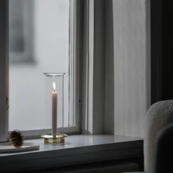Fyr Candle Holder, Brass