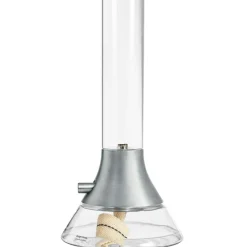 Fyr Oil Lamp, Clear/Matt Silver