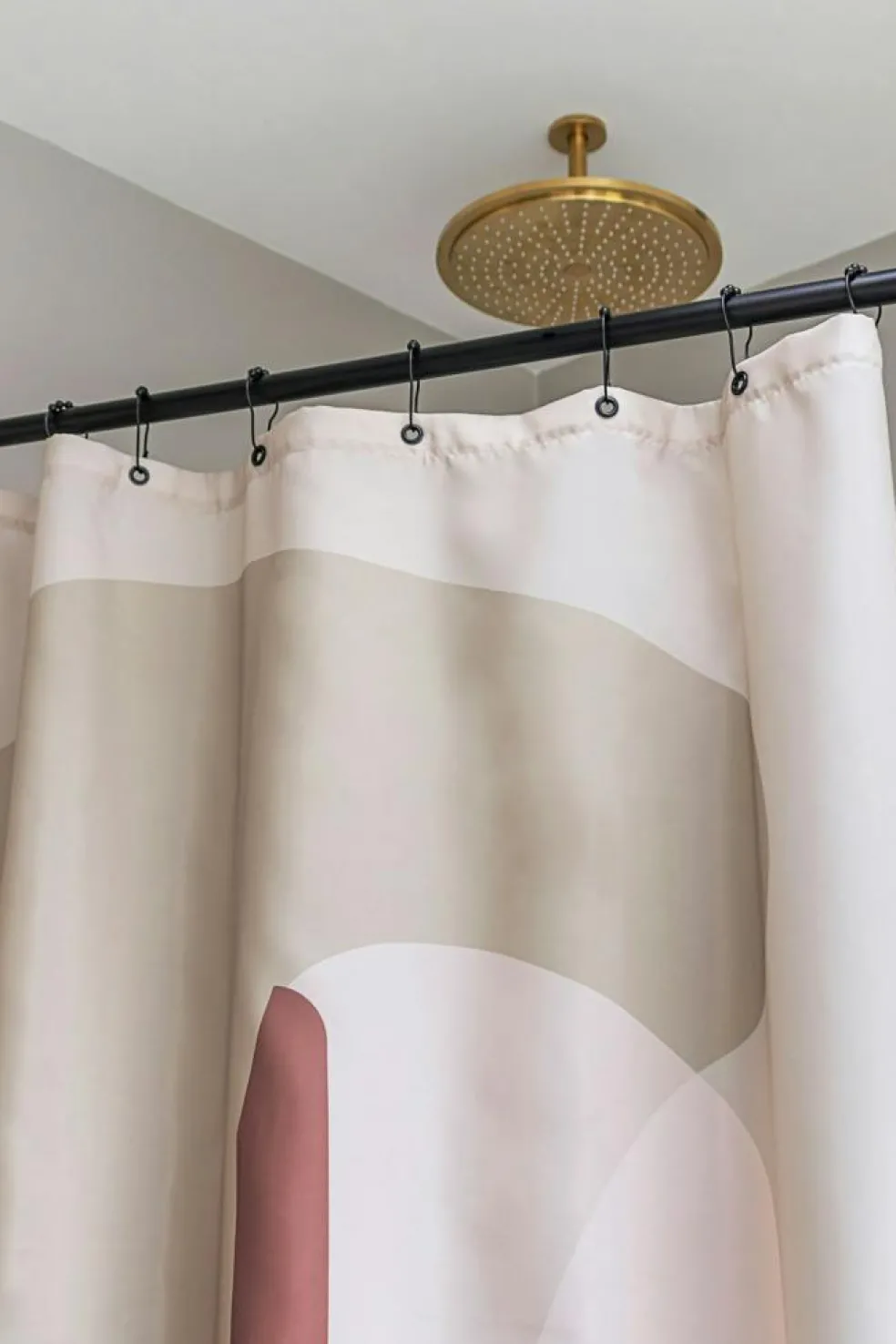 GALLERY Shower Curtain, Light Grey