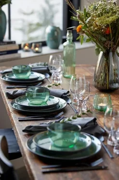 Gastro Plate Ø21 cm, Black/Green