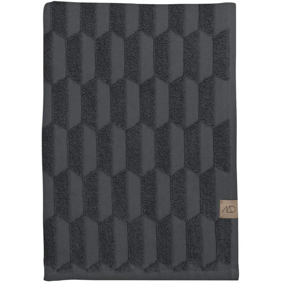 Geo Towel 50x95 cm, Anthracite