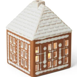 Gingerbread Candle Holder small, Brown