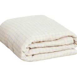 Gingham Sky Blue Filled Blanket Muslin, 100x140 cm