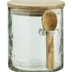 Glass Jar With Spoon 9 cm