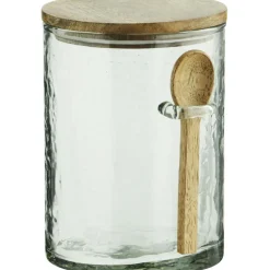 Glass Jar With Spoon 9 cm