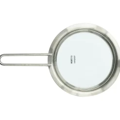 Glass Lid Brushed Steel, 20 cm