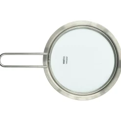 Glass Lid Brushed Steel, 20 cm