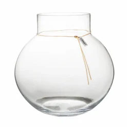 Glass Vase Clear, 21 cm
