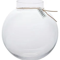 Glass Vase Clear, 21 cm