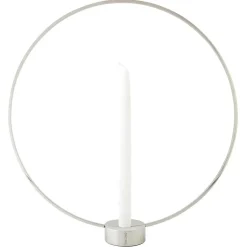 Gloria Candle Holder 34 cm Nickel