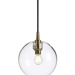 Gloria Pendant 190 mm, Brass / Clear Glass