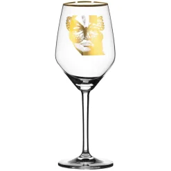 Golden Butterfly Rosé Wine Glass 40 cl, Gold
