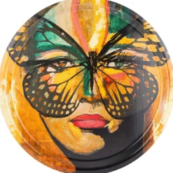 Golden Butterfly Tray, 46 cm