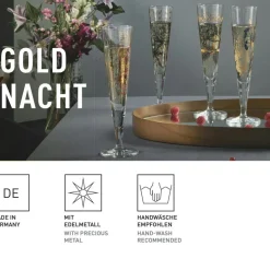 Goldnacht Champagne Glasses 2-pack, H23