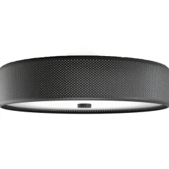 Grain Flush Ceiling Light, Matte Black
