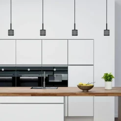 Grain L Pendant, Matte Black