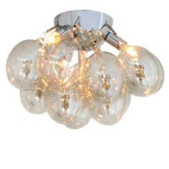 Gross Ceiling Lamp, Amber/Metal