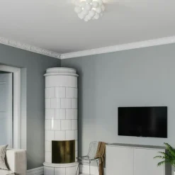 Gross Ceiling Lamp, Amber/Metal