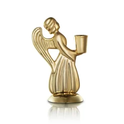 Guardian Angel 9 cm, Gold Plated Brass