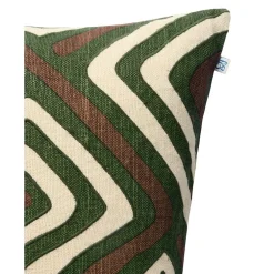 Gujarat Cushion Cover 50x50 cm, Taupe/Cactus Green