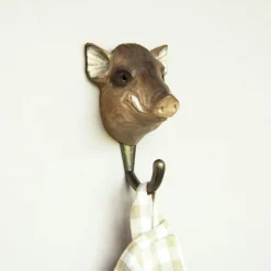 Hand-carved Hook, Red Deer