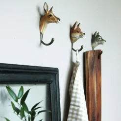 Hand-carved Hook, Red Deer