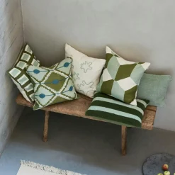 Hawa Cushion Cover 50x50 cm, Heaven Blue / Khaki