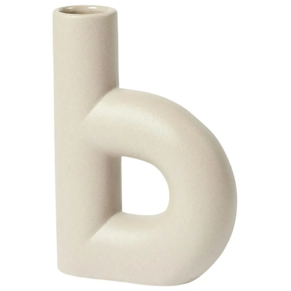 Hector Vase B, Rainy Day Grey