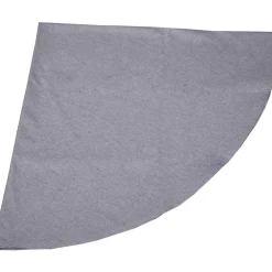 Hedvig Table Cloth Treated 160 cm Round Chambray, Dark Grey