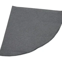 Hedvig Table Cloth Treated 160 cm Round Chambray, Dark Grey