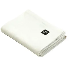 Hedvig Table Cloth Treated 140x310 cm Chambray, Silver / Beige