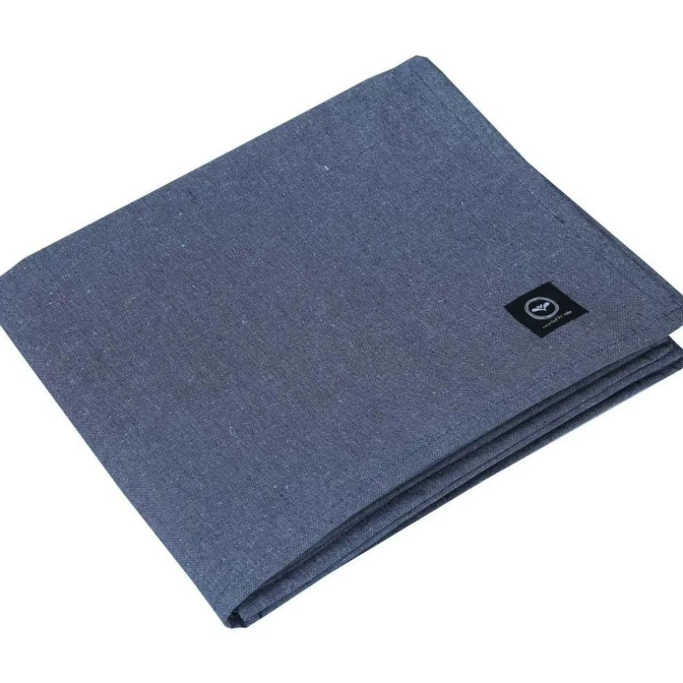 Hedvig Table Cloth Treated 140x240 cm Chambray, Dark Grey / Grey